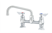 Krowne Diamond Series 8-Inch Center Raised Deck Mount Faucet with 8-Inch Swing Spout