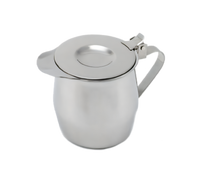 Vollrath 10 oz Double-Wall Insulated Stainless Steel Server with Hinged Insulated Cover