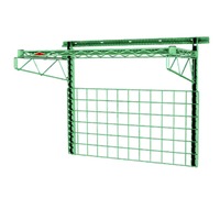 Metro SmartWall Medium Duty Wall-Mounted Task Station Starter Unit with Wire Shelf and Grid