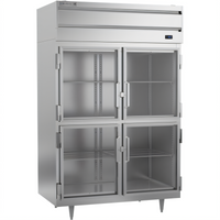 Beverage Air P Series Two-Section Reach-In Freezer with 4 Glass Half Doors, 44.57 Cu. Ft.