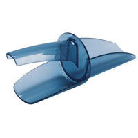 Saf-T-Scoop 12-16 oz Blue Polycarbonate Bar Ice Scoop with Dual Germ Guards