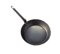American Metalcraft 12 1/2-Inch Black Steel Fry Pan