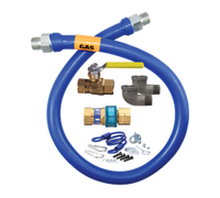 Dormont Blue Hose 3/4 Inch I.D. x 60 Inch Deluxe Moveable Gas Connector Kit with SnapFast Quick-Disconnect