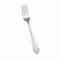 Winco Peacock Dinner Fork, 7-13/16 Inch, 18/8 Stainless Steel, Extra Heavyweight, Mirror Finish
