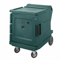 Cambro Camtherm Low Profile Electric Hot Holding Cabinet, Single Door, Granite Green, Celsius Thermometer