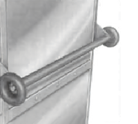 Cres Cor Rear Push Handle for Commercial Carts