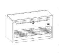 Bistro 36-Inch Gas Range-Mount Cheesemelter with Infrared Burners