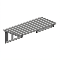Eagle Group Cooking Line Heavy Duty Wall-Mounted Stainless Steel Shelf, 72 Inch W x 18 Inch D