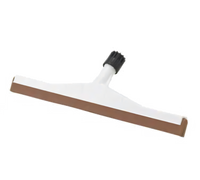 Flo-Pac 30-Inch Straight-Blade Floor Squeegee with Red Foam Rubber Blade and Plastic Frame, Without Handle