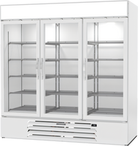 Beverage Air MMF72HC-1-W MarketMax™ Glass Door Merchandisers