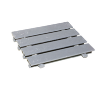Eagle Group ADA-Compliant Wide T-Bar Fiberglass Replacement Subway-Style Grating for 12-Inch Floor Troughs, 9 x 12 Inches, Gray