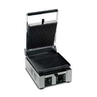 Univex Single Countertop Electric Panini Press with 9.8 x 10 Inch Cooking Surface