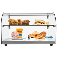KoolMore Countertop Bakery Display Case, 1.5 Cu. Ft., Curved Front Glass, Rear Door