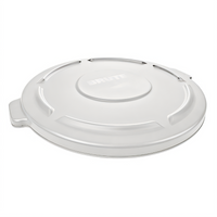 BRUTE 32 Gallon Flat Trash Can Lid, White