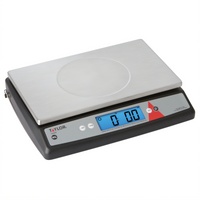 Taylor Precision TE22OS 22 lb Digital Portion Control Scale with Oversized Stainless Steel Platform