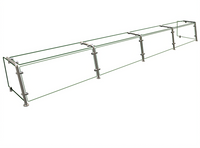 Hatco Flav-R-Shield EP21 4-Bay Full-Service Pass-Over Sneeze Guard, 144 x 18 x 17.25 Inch, Single-Sided
