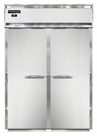 Continental Designer Line D2FINSAE 2-Section Extra-High Roll-In Freezer with Stainless Steel Exterior