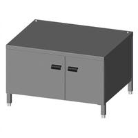 Lainox Naboo Stainless Steel Stand Cabinet with Doors and Side Runners for 1/1 GN and 2/1 GN Pans
