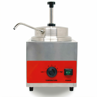 Omcan Countertop Pump Sauce Warmer with Spout, Stainless Steel