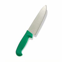 Crestware 10-Inch Cook's Knife with High Carbon German Steel Blade and Green Polypropylene Handle