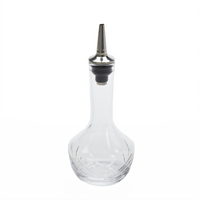 American Metalcraft 4 oz Hand-Cut Bitters Bottle with Stainless Steel/Silicone Dasher