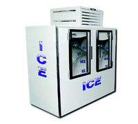 Fogel Indoor Bagged Ice Merchandiser with 2 Glass Hinged Doors, 300-Bag Capacity, 96-Inch Wide