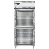 Continental Refrigerator D1FXNSAGDHD Designer Line Extra-Wide One-Section Reach-In Freezer with Half Glass Doors