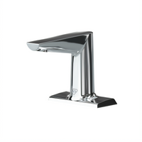 T&S Brass WaveCrest Electronic Sensor Medical Faucet, 4-Inch Deck Mount, Polished Chrome, 0.5 GPM Concealed Spray Device
