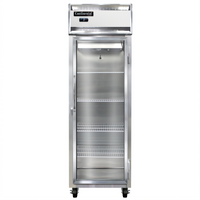 Continental Refrigerator 1FNGD 1-Section Display Reach-In Freezer with Hinged Glass Door