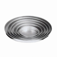 American Metalcraft Round Straight-Sided Solid Aluminum Pizza Pan, 15-Inch ID x 1-Inch Deep