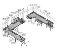 Eagle Group E103 Table-Mounted Sloped Sorting Shelf for 20 x 20 Racks