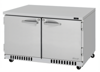 Turbo Air PRO Series Two-Section Undercounter Refrigerator with Solid Swing Doors, 11.1 Cu. Ft., 48.25 Inch