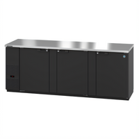 Hoshizaki BB95 95-1/2-Inch Three-Section Refrigerated Back Bar Cooler with Solid Swing Doors