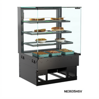 Structural Concepts Reveal 35-3/4-Inch Heated Self-Service Slide-In Counter Case with Straight Glass and 3 Adjustable Shelves