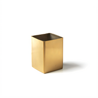 American Metalcraft Gold Stainless Steel Square Sugar Packet Holder