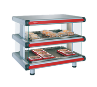Hatco Glo-Ray Designer Horizontal Countertop Hot Food Display Warmer with 2 Shelves
