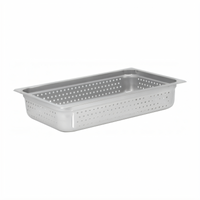 Full-Size Perforated Stainless Steel Steam Table Pan, 4-Inch Deep