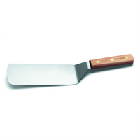 Traditional 8 x 3 Inch Offset Grill Turner with Beech Wood Handle