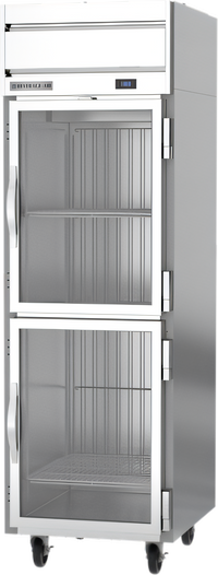 Beverage-Air Horizon Series One-Section Reach-In Display Freezer, 21.06 Cu. Ft., Half Glass Doors, Top-Mounted Self-Contained Refrigeration