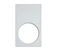 Miramar White Stone Template Adapter Plate for 1 Large Round Decorative Pan
