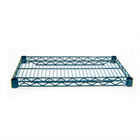 Advance Tabco Special Value Series Heavy-Duty Green Epoxy-Coated Wire Shelf, 24 x 14 Inches