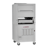 Southbend 171 Freestanding Upright Gas Infrared Broiler with Enclosed Base and Warming Oven
