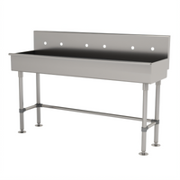 Advance Tabco 72-Inch Freestanding Multi-Station Hand Wash Sink