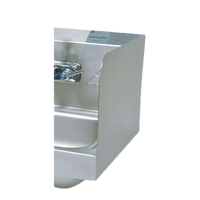 Advance Tabco Welded Stainless Steel Single Side Splash for Hand Sinks