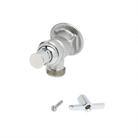 Commercial Sill Faucet with Removable Loose Key Handle, 3/4 Inch Flanged Female Inlet, 3/4 Inch Hose Thread Outlet
