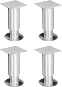 6-Inch Security/Seismic Leg Set with Mounting Plate for Braising Pan & Tilt Skillet