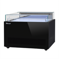 Turbo Air Open Display Sandwich & Cheese Merchandiser Deli Case, 50-1/4 Inch Wide, Self-Contained Refrigeration, Straight Glass Front