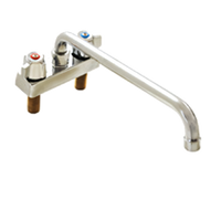 Eagle Group Low-Lead Deck-Mount Manual Faucet with 12-Inch Swing Spout, 4-Inch Centers