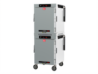 Metro HotBlox™ Wide 16-Pan Dual-Cavity Pass-Thru Insulated Holding Cabinet with Digital Touchscreen and Solid Doors