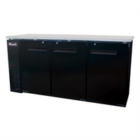 Migali Competitor Series® C-BB72-HC 72.8-Inch Three-Section Refrigerated Back Bar Cabinet